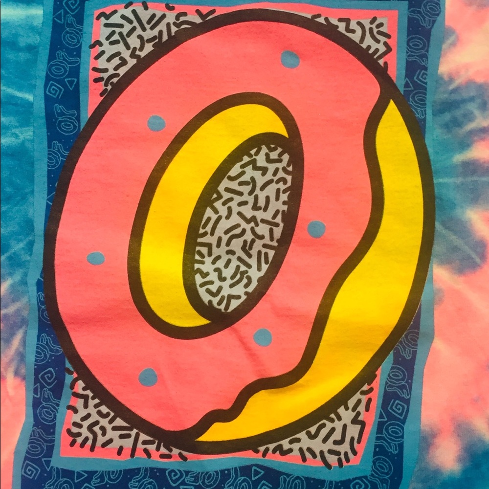 "ODD FUTURE Pro Tour LA" Tie-Dye T-shirt - Picture 7 of 8